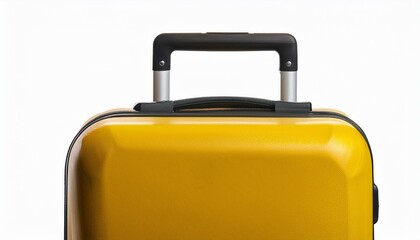 Golden Escape: Stylish Yellow Luggage for Travel Concepts