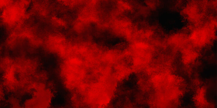 Red scratched horror scary background, ink effect red watercolor background, red background for wallpaper, weeding card, and design, Abstract fog texture overlays with grunge stains.