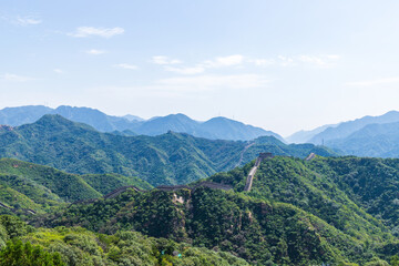 View of Badaling Great Wall in Beijing, China