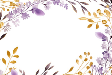 Obraz premium PNG Lilac flowers border frame backgrounds lavender pattern.