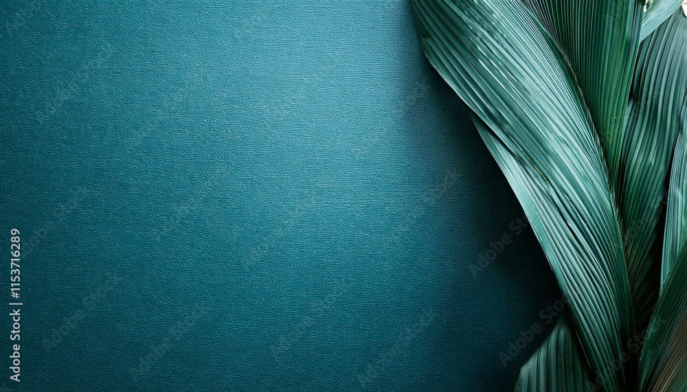 Aufkleber teal elegant background with copy space for design. generated image