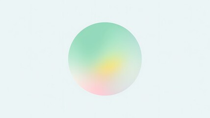 Pastel Ombre Egg Shape On Light Background