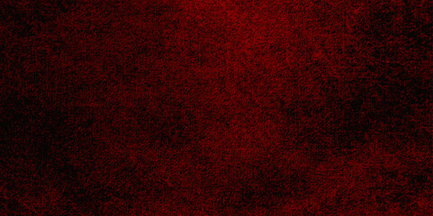 Red grunge textured wall background, suitable for background,  old cracked concrete wall texture,  illustration, soft blurred texture in center with blank.