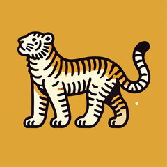 animal vector, illustration of tiger, tiger