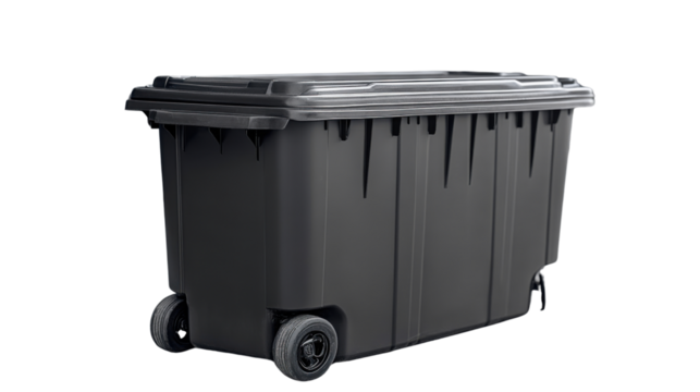 garbage bin isolated on white background 