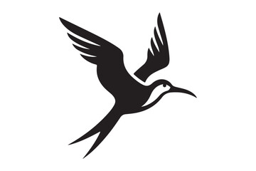 Elegant Silhouette of Frigate Bird in Flight for Vector Art