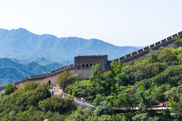 View of Badaling Great Wall in Beijing, China