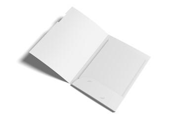 High Angle View of Folder, 3D Illustration