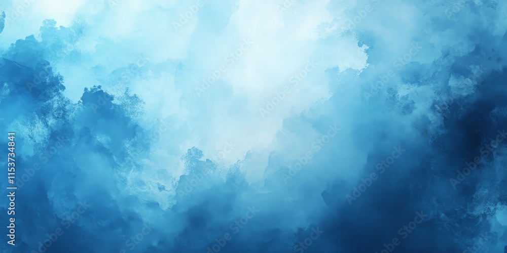 Poster abstract background featuring a cloudy blue sky, creating a serene atmosphere with soft details of b