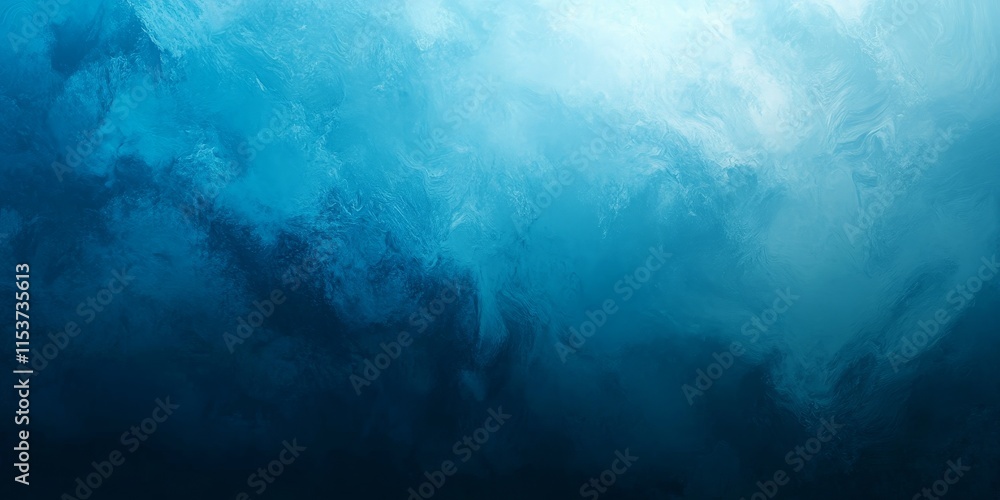 Aufkleber an abstract backdrop showcases a gradient that transitions from a deep blue to a light blue, creatin