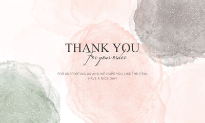 thank you card template, customer business card, aesthetic greeting template, printable custom small business card