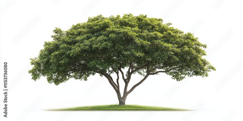 Aufkleber isolated tree on a white background featuring a clear clipping path, perfect for various design proj