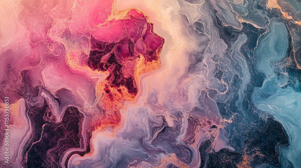 Poster vibrant marble texture showcasing an abstract structure, perfect for enhancing your designs with a c