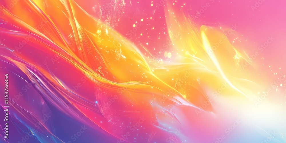 Poster dynamic light abstract motion background for creative projects, featuring vibrant colors and fluid s
