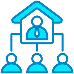 Fototapeta premium Organization Structure Icon