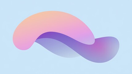 Fototapeta premium Abstract Pastel Shapes Flowing Design