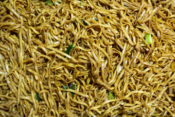 Top View of Traditional Indonesian Noodle Dish
