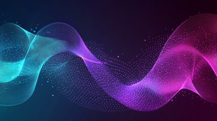 Futuristic metaverse Web3 abstract background with neon LED light tunnel, 5G speed concepts, teal and purple swirling ripples, and vibrant vortex design for modern presentations and creative templates