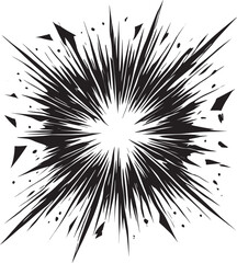 Obraz premium Glass Crack shape element silhouette vector illustration isolated on a white background