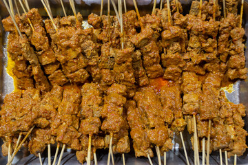 Indonesian Spicy Beef Satay with Traditional Marinade