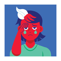 Health problems concept vector illustration