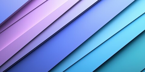 Obraz premium Abstract diagonal layers in soft blue, lavender, and teal tones for a modern background