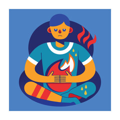 Health problems concept vector illustration