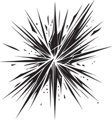 Obraz premium Glass Crack shape element silhouette vector illustration isolated on a white background