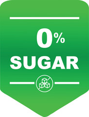No sugar, Zero sugar, Sugar free, label sticker icon