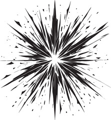 Obraz premium Glass Crack shape element silhouette vector illustration isolated on a white background