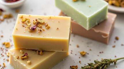 Handmade colorful soaps

