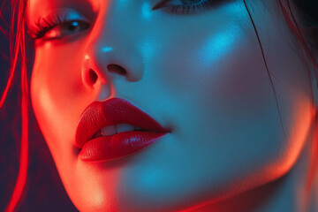 Obraz premium Close-up photo of beautiful woman