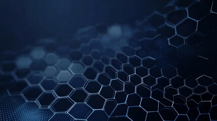 biomedical background of blue hexagon