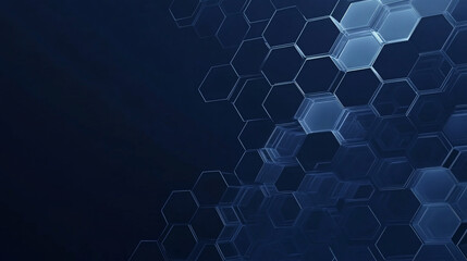 biomedical background of blue hexagon