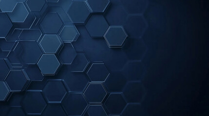 Fototapeta premium biomedical background of blue hexagon