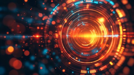 Obraz premium Abstract High-Tech Data Visualization Background