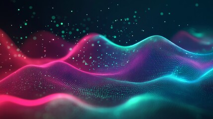 Obraz premium Futuristic Abstract Design with Glowing Effects