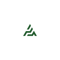 pyramid icon design template. grow up business marketing and finance logo design green