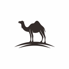 Minimalist Camel Silhouette Vector Art