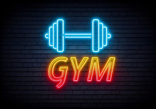 Neon Gym Sign