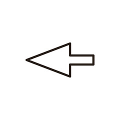 Arrow icon vector. Arrow sign and symbol for web design.