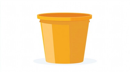 Isolated Bucket Vector for Design Projects and Illustrations