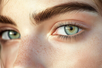 Fototapeta premium Close-up photo of beautiful woman