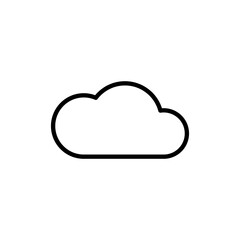 Cloud icon vector. cloud sign and symbol