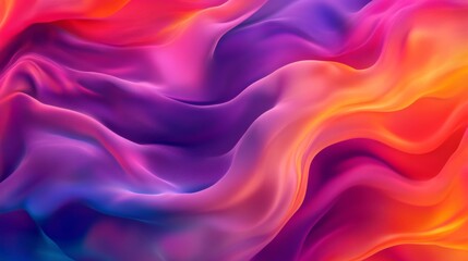 Obraz premium Bright Colors with Engaging Waves in Minimal Background