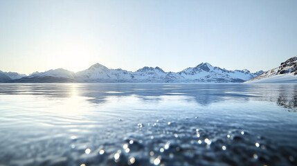 Obraz premium mountain landscape with sky and lake