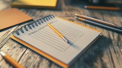 Fototapeta premium Make a to-do list. Set priorities. Passing the steps according to the instructions. On the penultimate item of the list of tasks. Current progress. Going for a next level. Business planning.