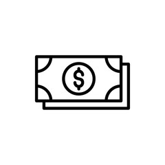 Money icon vector. Money sign and symbol