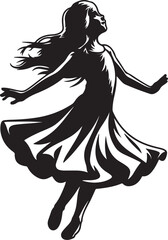 silhouette of a girl