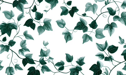 floral and leafy illustrator elements for card, wallpaper.